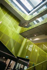 The bright central stair / auditorium